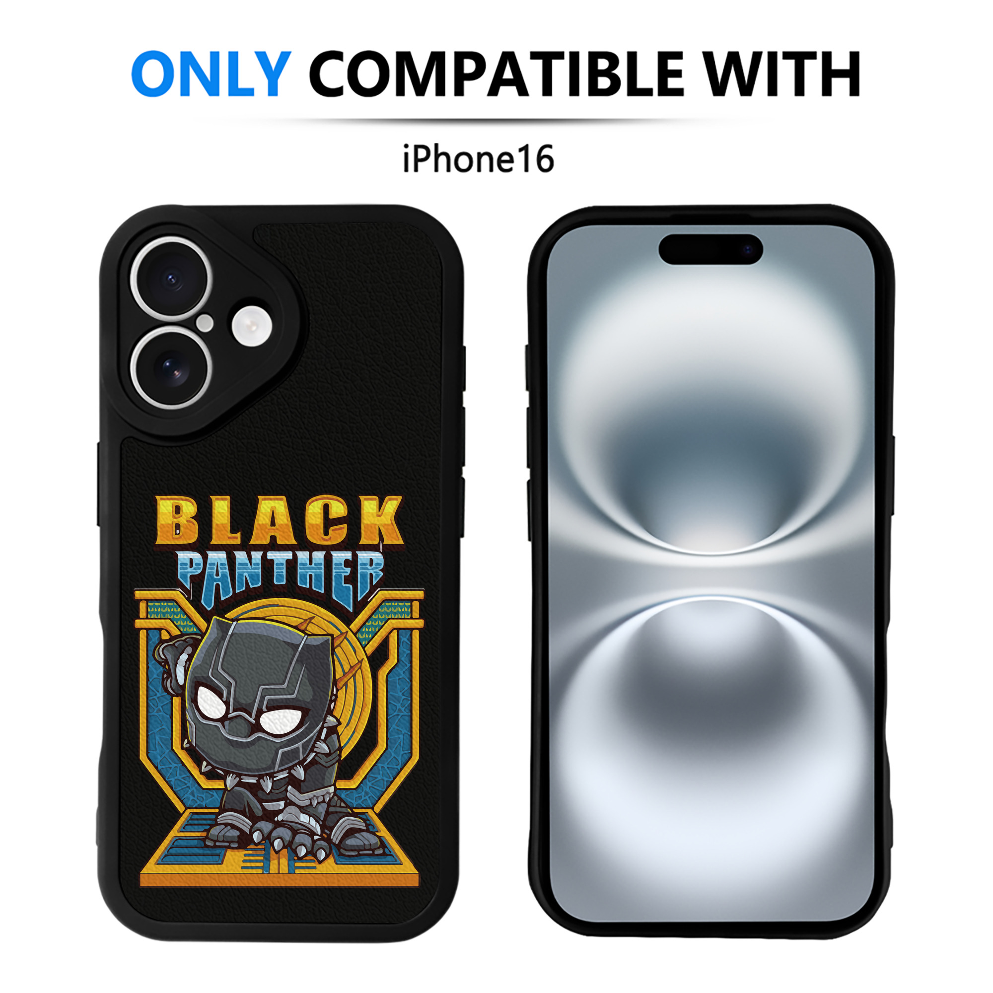 （画像用） アベンジャーズ The Avengers 【iPhone 16シリーズ対応】シリコンスマホケース（レザー調） 材質：シリコン